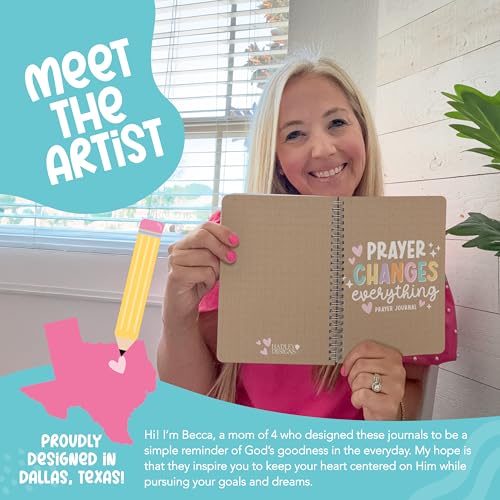 Guided Prayer Journal for Woman - Daily Prayer Journal Notebook - color: Kraft Colorful