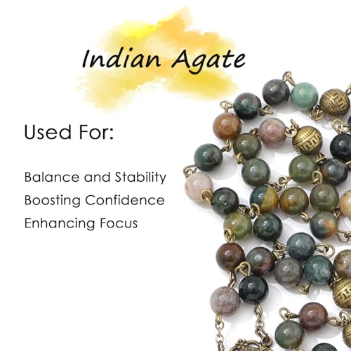 KOMI 8mm Natural Stone Beads Rosary Necklace Rosarios Catolicos Para Mujer Catholic Rosary Beads for Women Christian Gifts - style: Rosary-6