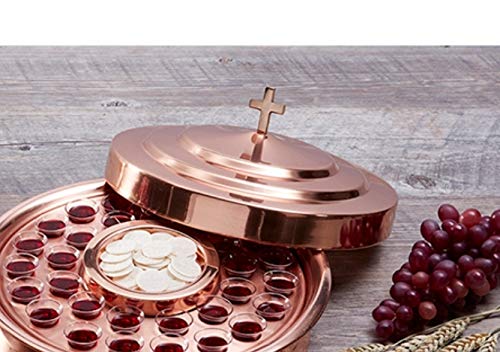 Sudbury Communion Tray Cover with Cross, 11 Inch