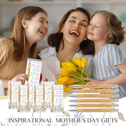Supervitae 24 Sets Christmas Bible Verse Pens with Cards for Women