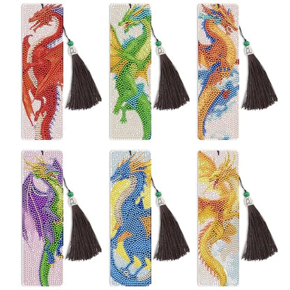 Dragon Diamond Art Bookmarks, Diamond Painting Book Marks for Adults - style: Dragon 01