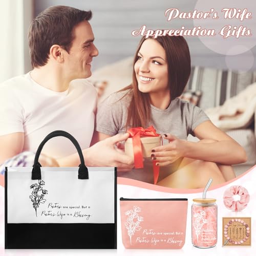 7 Pcs Pastor's Wife Appreciation Gifts Christian Set,Pink - color: Pink