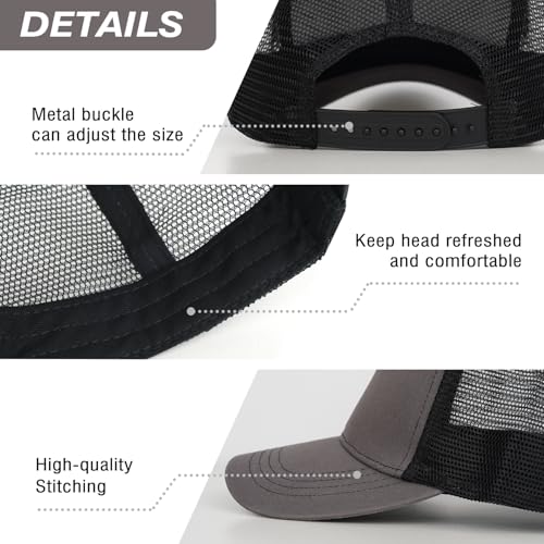 Christian Jesus Cross Trucker Hat Faith Hats for Men Women Religious Gifts - color: A-gray