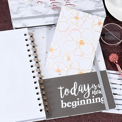 Frasukis Ruled Notebook/Journal - Spiral Notebook, 8.5" X 6.4" - color: black white