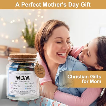 108 Bible Verse Cards to Give Mom Comfort, Strength and Daily Hope - style: Bible Verses Jar for Mom