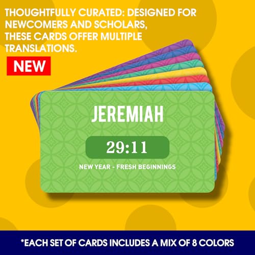 Pacify Bible Memory Verse Cards, 56 Weekly Scripture Flash Cards