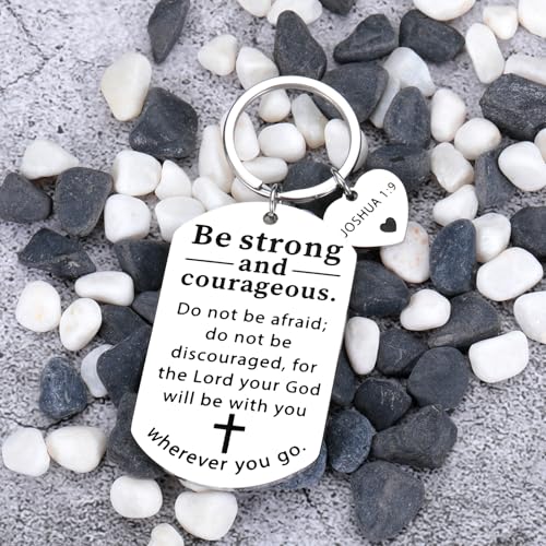 Catholic Key Chains, Christian Gifts for Women, Christmas Stocking Stuffers First Confirmation Gifts for Girls Boys Teens Inspirational Religious Gift for Men Baptism Communion Bible Verse Keychain