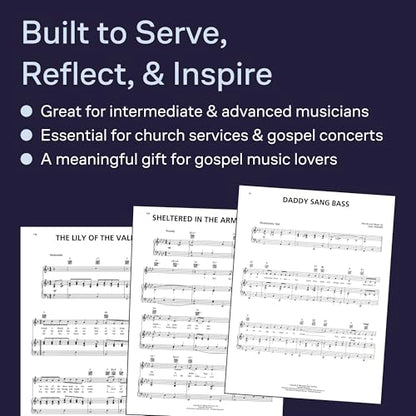 The Best Gospel Songs Ever | Piano, Vocal, Guitar Songbook | 80 Gospel Classics with Sheet Music, Lyrics, Chords and Guitar Diagrams | Timeless Hymns for Musicians and Beginners