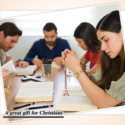 Chuangdi 48 Pcs Bible Verse Pens Bulk Black Ink Pens, Black - color: Black