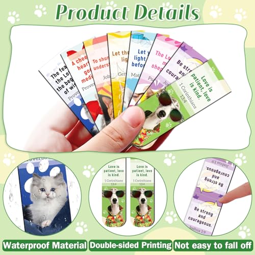 Bible Magnetic Bookmarks Christian Magnet Bookmark Clips - color: 100-bible Cat & Dog