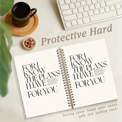 Christian Notebook Journal, Inspirational Christian Prayer Notebooks Journal for Women Men, Jeremiah 29:11 Gifts, Religious Scripture Hardcover Spiral Notebook 5.5x8.3 - color: Jeremiah 29:11