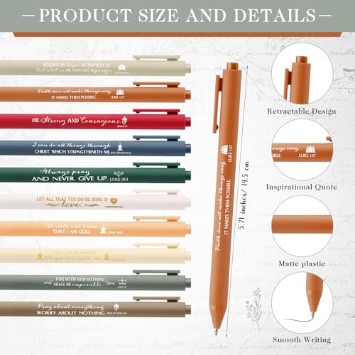 Fuutreo 60 Pcs Bible Verse Christian Gifts, Prayer Journal, Bright Color - color: Christmas Color