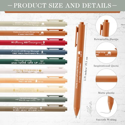 Fuutreo 60 Pcs Bible Verse Christian Gifts, Prayer Journal, Bright Color - color: Christmas Color