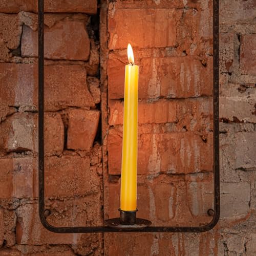 Beeswax Taper Candles- 9 Hour Burn Time, 10 Inch Pure Natural Handmade Beeswax Candles, Smokeless and Dripless Taper Candles(Pack of 10) - color: Yellow, size: 10in-10pack
