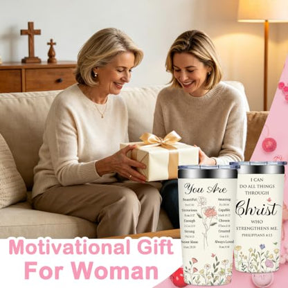 Fufandi Christian Gifts for Women - Religious Inspirational Gifts for Women - color: Christian Beige