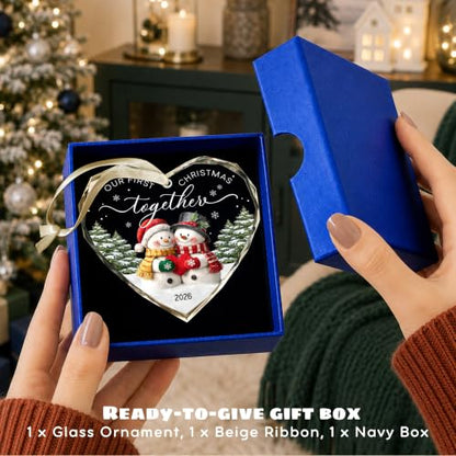First Christmas Together Ornament 2026 - Couples First Christmas Ornament - color: Together