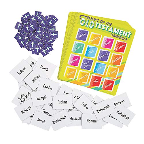 Fun Express Books of the Bible Bingo Game for Kids, Includes 16 Game Boards - size: 12.6" x 17.5" x 5.5"