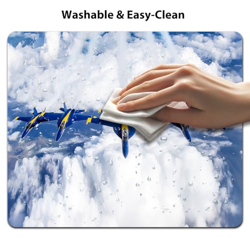 Fighter Jet Show US Air Force Mouse Pad, Patriotic Military Pride Desk Mat - color: Cute Colorful Art Rec8