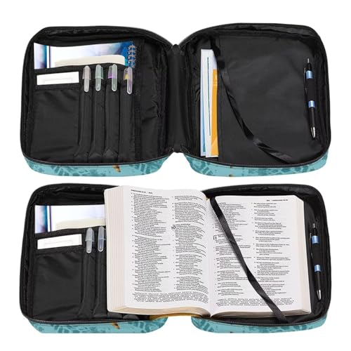 Coldinair Cool Tractor Bible Covers Bag for Kids Teen,Cool Carrying Book Case Church Bag Bible Holder with Handle and Zippered Pocket,Blue - color: Cool Tractor,blue