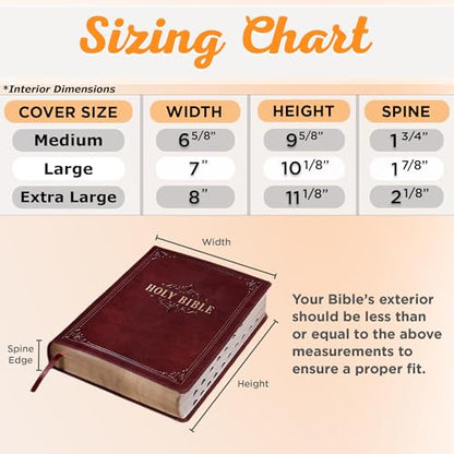 Christian Art Gifts Classic Vegan Leather Bible Cover for Men & Women: Hope & Future Encouraging Scripture Verse, Debossed Design, Sturdy Easy Carry Case, Pockets, Pen Loops Storage, Brown/Tan, XL - size: Extra Large