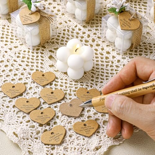 MTLEE 30 Sets Mini Bubble Candles Party Favors DIY Gift Set,White - color: White