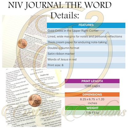 J2 Personalized NIV Journal Bible with Deer & Turkey Engraving