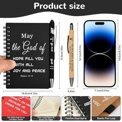 30 Sets Christian Prayer Journals with Pens, Christian Gifts, Multicolor - color: multicolor