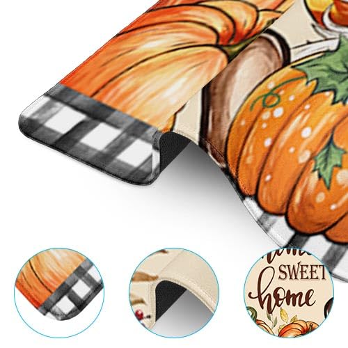 Britimes Large Mouse Pad, Mouse Pad, 31.5 x 15.7 Inch, Fall Gnome Pumpkin - color: Fall Gnome Pumpkin