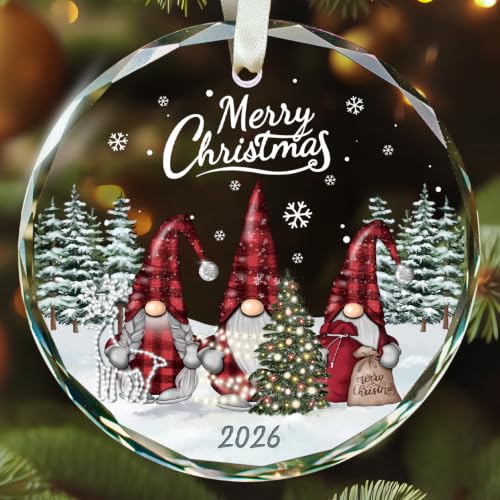 Gnome Ornaments - Gnome Christmas Ornaments, Gnomes Gifts for Women 2026 - color: Gnome