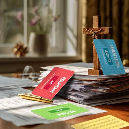 Pacify Bible Memory Verse Cards, 56 Weekly Scripture Flash Cards