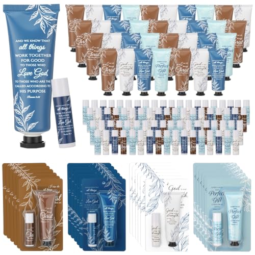 Leelosp Christian Hand Cream & Lip Balm Set Bulk, Bright Color, 24 Packs - color: Bright Color