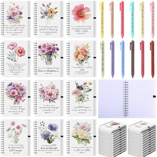 Kosiz 24 Pcs/12 Set Positive Affirmation Gifts Bulk for Women,Bible - style: Bible