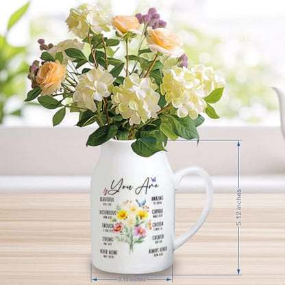 Christian Gifts for Women Birthday, Religious Vases for Flowers, Bible Verse Gift, Inspirational Gifts for Friends, Mom, Sister, Daughter, Girl, Female Coworker