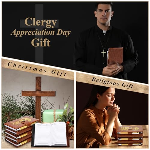 Spakon 20 Pcs Christian Prayer Journals with Pens, English Tree of Life - style: English Tree of Life