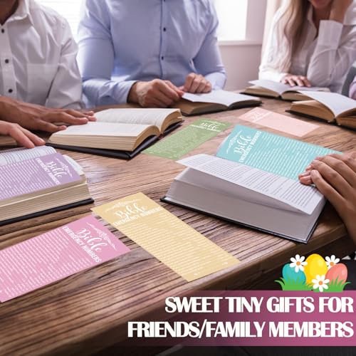 Motiskyy 100 Pcs Bible Emergency Numbers Bookmark Gift, Pastel Color - color: Pastel Color