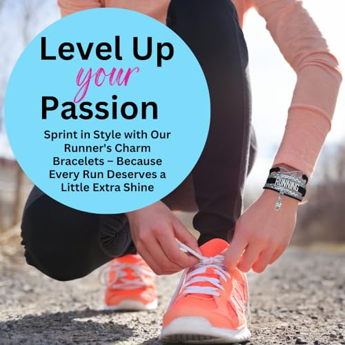 Infinity Collection Running Gifts- Runner Bracelet, Jewelry, Adjustable Charm Bracelet- Perfect Cross Country, Track, Marathon Gifts … - color: Running
