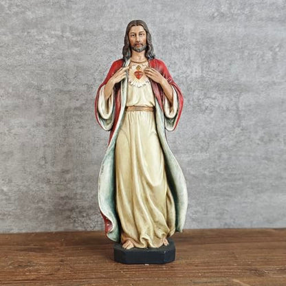 BC Catholic Sacred Heart of Jesus Statue 6" H Jesus Figurines - size: 6 inches H