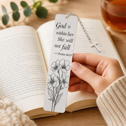 Christian Bookmark Bible Jesus Sunflower Gifts for Women