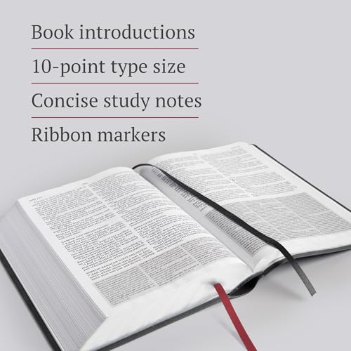KJV Everyday Study Bible, Black LeatherTouch, KJV Holy Bible, Black Letter, Pure Cambridge Text, Study Notes and Commentary, Illustrations, Articles, Charts, Easy-to-Carry, Easy-to-Read Bible MCM Type