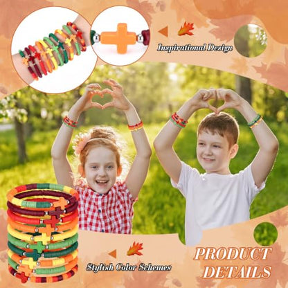 Landical 30/50/100 Cross Bracelets Bulk Jesus Women - color: Warmtoned