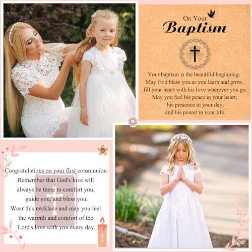 Cross Bracelets First Communion Gifts, Confirmation Gifts, Christening Gifts, Baptism Gifts for Teenage Boys - style: Baptism