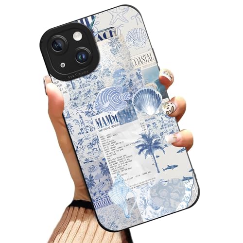 Aesthetics Collage Shell Starfish Phone Case for iPhone 14 Case Summer Beach Pattern Shockproof Soft Protective for Women Men Phone Cover Funda for iPhone 14 6.1 Inch - color: Cute, size: for iPhone 14