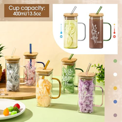 10 Pcs Thank You Glass Cups 13.5 oz Teacher Gift - style: Awesome Style