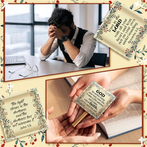 Fanfanwin 38 Sets Prayer Quilt Squares with Crosses, Wildflower, Brown - color: Brown, style: Wildflower