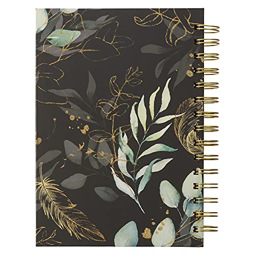 Christian Art Gifts Spiral Journal: He Will Cover You - Psalm 91:4