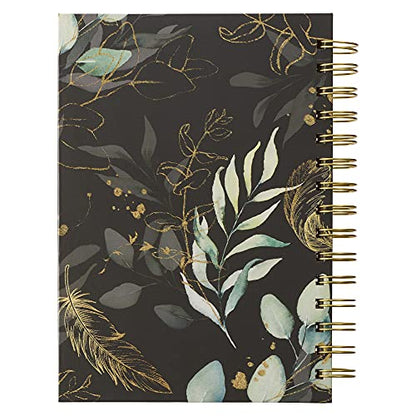 Christian Art Gifts Spiral Journal: He Will Cover You - Psalm 91:4