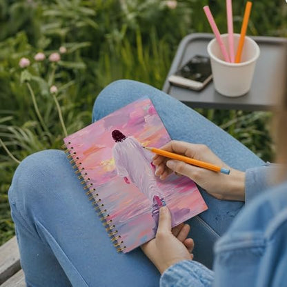 Jesus Walking on the Water Pink Jesus Christian Spiral Notebook Journal,Christian Jesus Church Prayer Notebook Gift for Women Girls, 5.5 x 8.3 Inches - color: 01Child