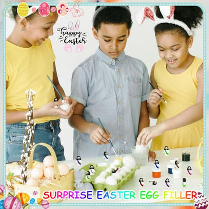 ILHSTY 50 Pcs Little Jesus Figures– Rubber Mini Jesus Figurines in Bulk Christian Doll Tiny Baby Jesus Loves You Figures for Hide and Seek Easter Egg Fillers Egg Hunt Religious Party Favors - color: Mix Color 8