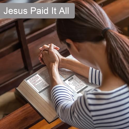 200 Pcs Gospel Tracts Salvation Cards KJV,Jesus Paid It All - style: Jesus Paid It All