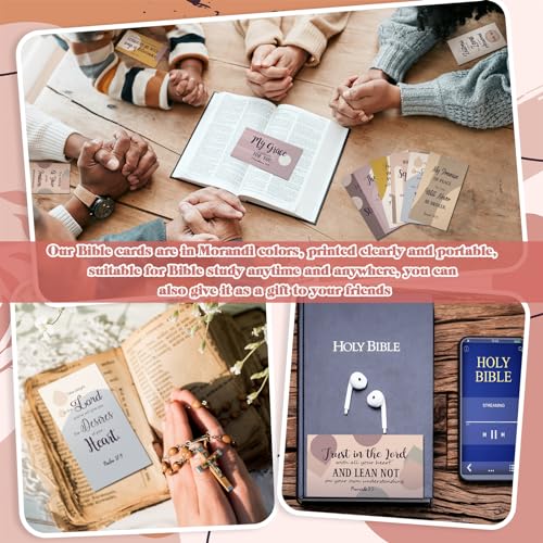 Estune 240 Pcs Bible Verse Cards bulk with Full Scripture, Delicate Style - style: Delicate Style